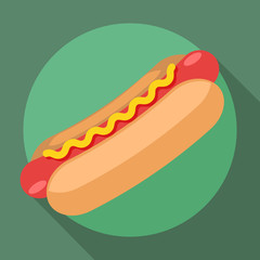 Vector hot dog icon