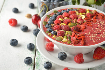 Dietary smoothies with berries