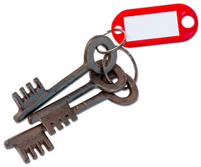  trousseau de vieilles clés avec porte-étiquette 