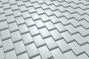 Abstract background of tile wall. 3D rendering.
