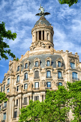 Fototapeta na wymiar Typical architecture in Barcelona