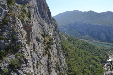 Fototapeta na wymiar canyon view in Omis