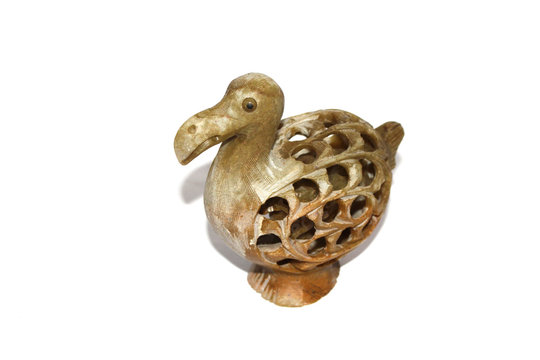 Abstract Dodo Figure on White Background