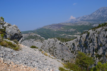 Fototapeta na wymiar Mountain view in Omis
