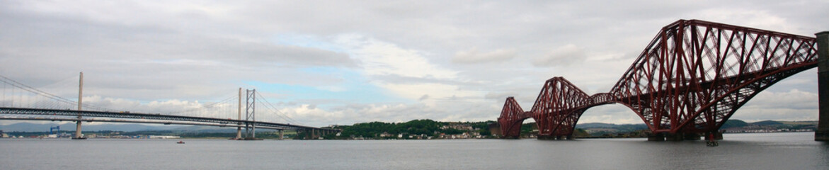 Naklejka premium The bridges, South Queensferry, Scotland