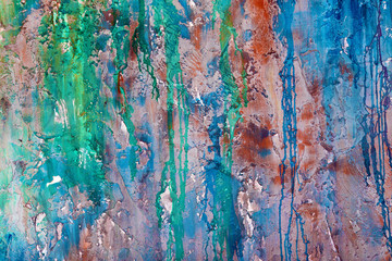 Wall texture painted with many colors