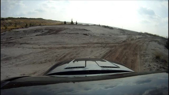 SUV Offroad PKW on board action cam movie