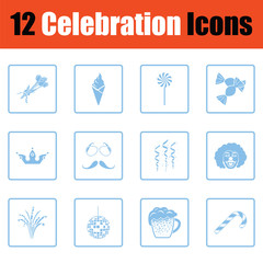 Set of celebration icons