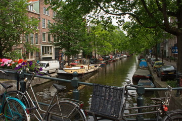 Die Gracht in Amsterdam