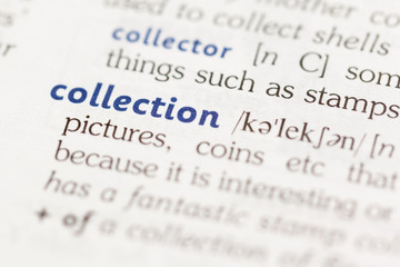 Fototapeta premium Dictionary definition of word