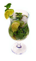 Mojito cocktail with lime