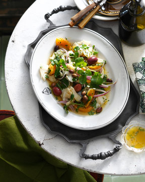 Salt cod and orange salad