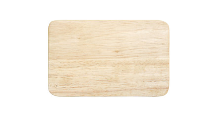 wood plate on a white background.
