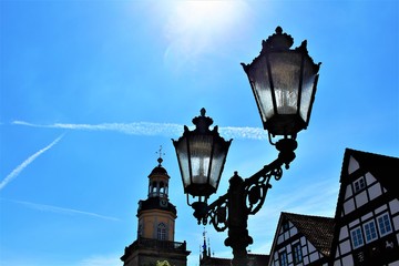 An image of vintage street light