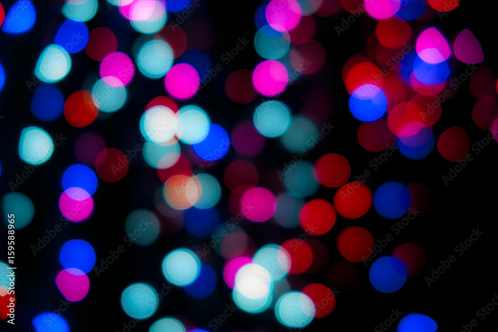 Poster abstract background with bokeh