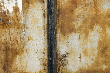 Closeup Shot Of Old Rusty Metal Plate Texture