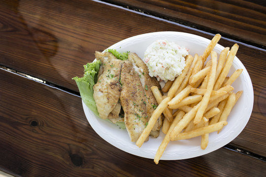 Northern red snapper (Lutjanus campechanus) dish