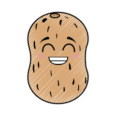 potato funny cartoon icon vector illustration graphic design