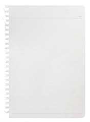 Blank paper with line