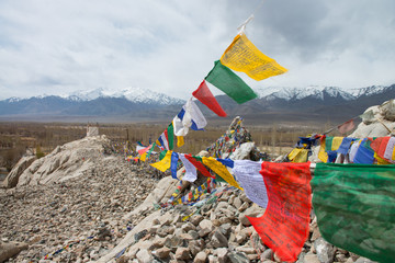 Prayer flags in Leh ladakh,India