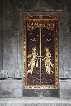 Ornate doorway at Pura Besakih, Bali, Indonesia