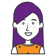 Obraz na płótnie Canvas elegant businesswoman avatar character vector illustration design
