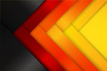 Abstract red orange yellow background dark and layered overlap element vector illustration eps10