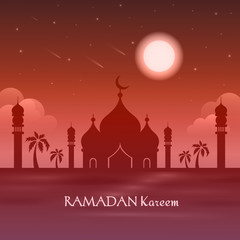 Naklejka premium Ramadan greeting card