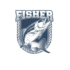 fishing vector labels