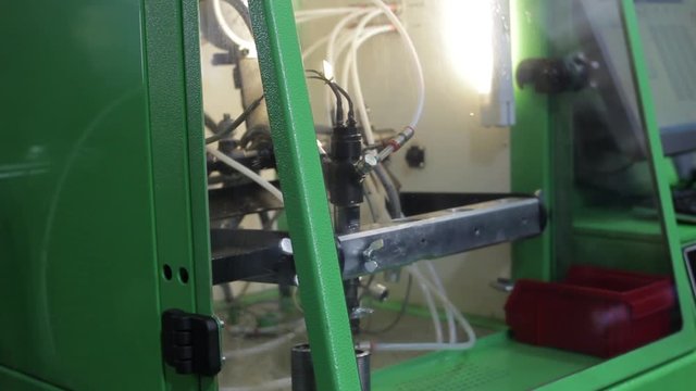testing injectors of diesel engines on a special stand