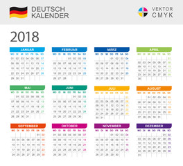 Deutsch kalender 2018