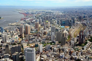 Fototapeta premium 品川駅・東京湾・芝浦アイランド