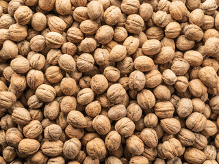 Walnuts. Food background.