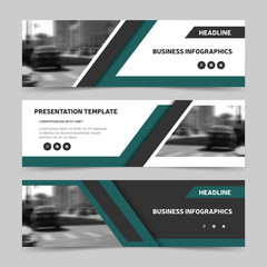 Trendy horizontal business banner templates. Three header design for website, advertisement and promotion. Vector illustration, eps10