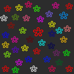 Vector colors flower background design