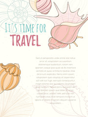 Summer paradise holiday marine card