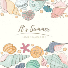 Summer paradise holiday marine card