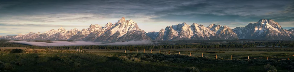 Washable wall murals Bestsellers Mountains Morning at the Grand Tetons