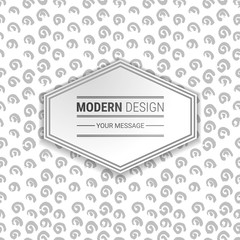 Hand painted background with vintage frame. Vector Illustration.