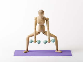 Fitnesstraining, Workout mit Hanteln