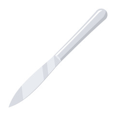 General surgery concept with scalpel, vector illustration in flat style