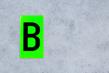 B