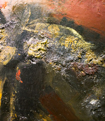 Abstract background of oil paint on canvas