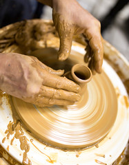 Molding with pottery
