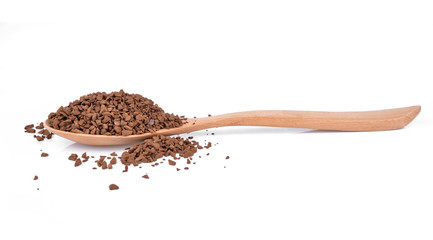 ground coffee  isolated on white background