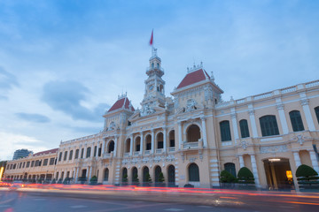 The people's committee or Ho Chi Minh City Hall  in Ho Chi Minh City , Vietnam.
