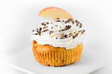 Muffin with cream
