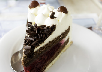 Chocolate and raspberry cake