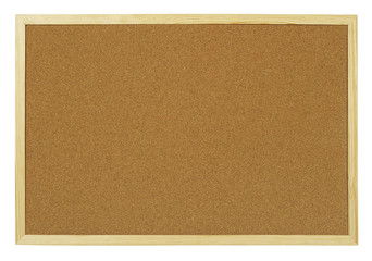 Blank cork board