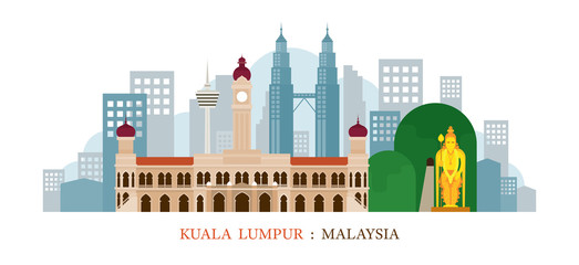 Kuala Lumpur, Malaysia Landmarks Skyline